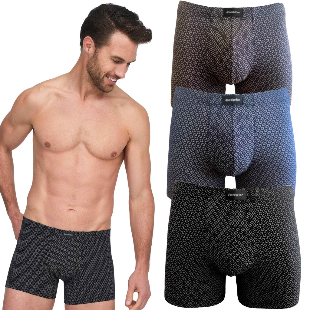 Don Algodon Premium | Pack 3 Boxers para Hombre | Algodón Suave y Transpirable