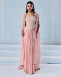 Sofia Choli Cape Skirt Set By KYNAH, Luxury Indian Fashion & Bridal Wear
