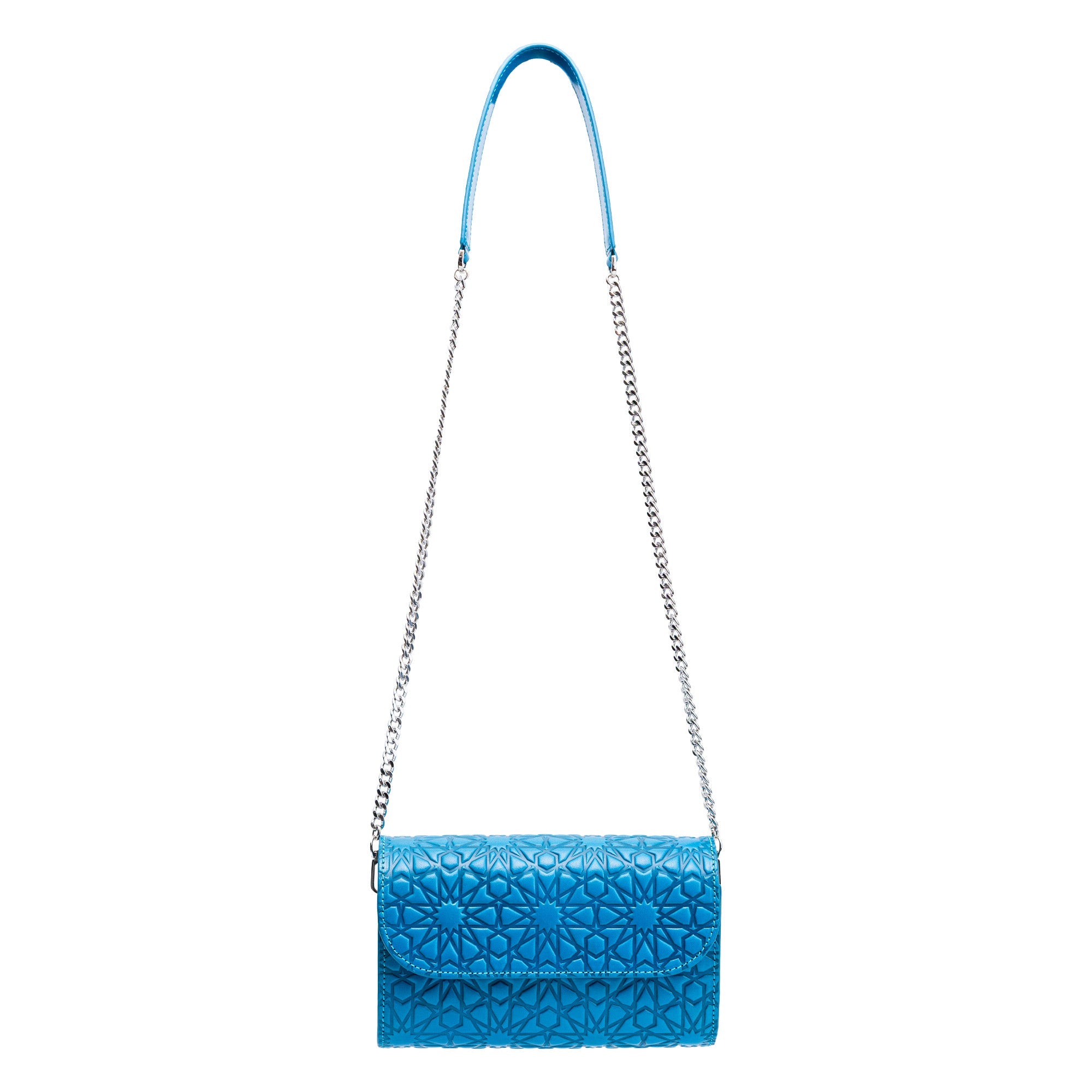 Blue Small Leather Bag Bayarcal