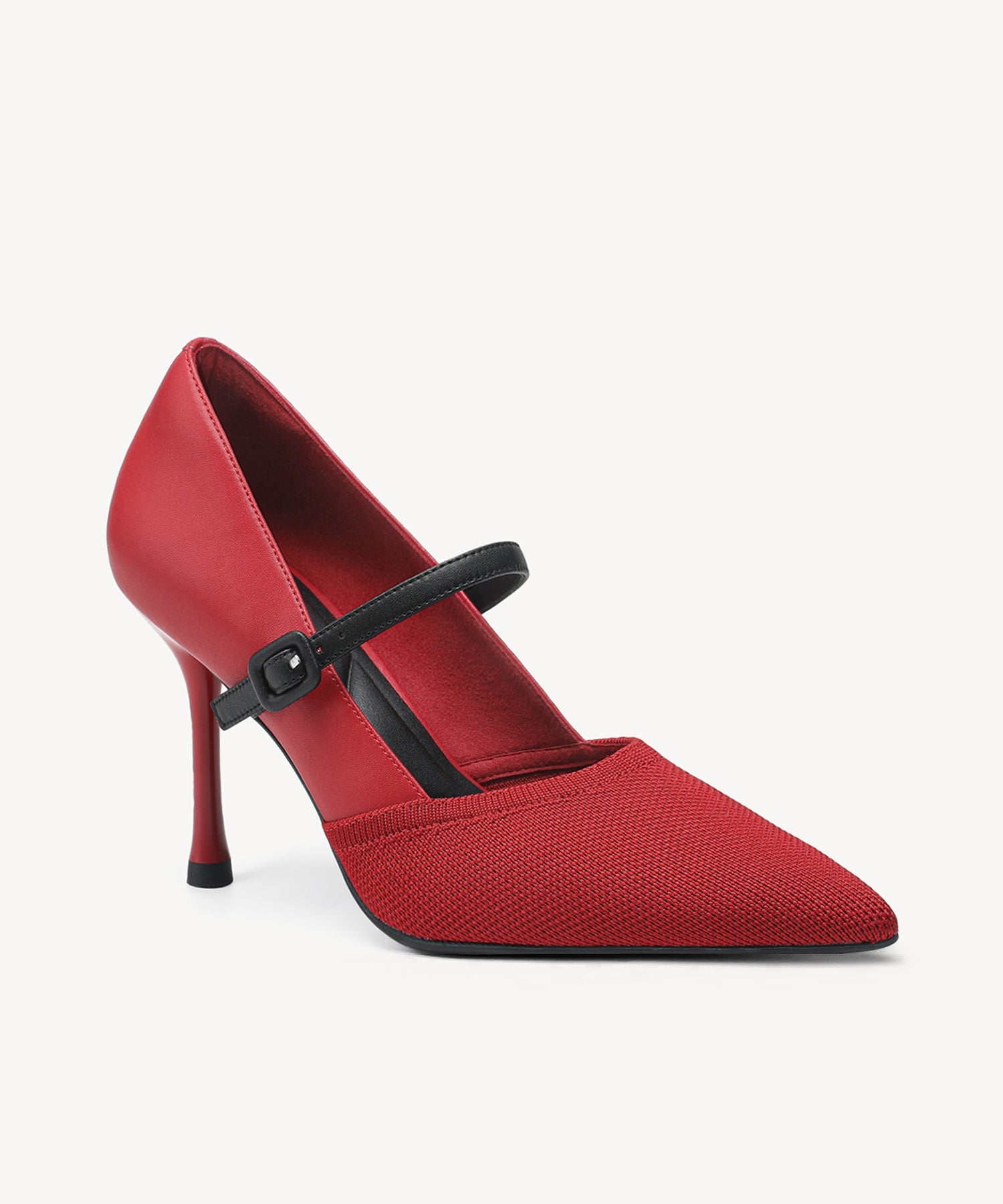 Bicolor Grace Pointed Toe Heeled Pump - Red / US 9.5 | EU 41 | UK 7.5