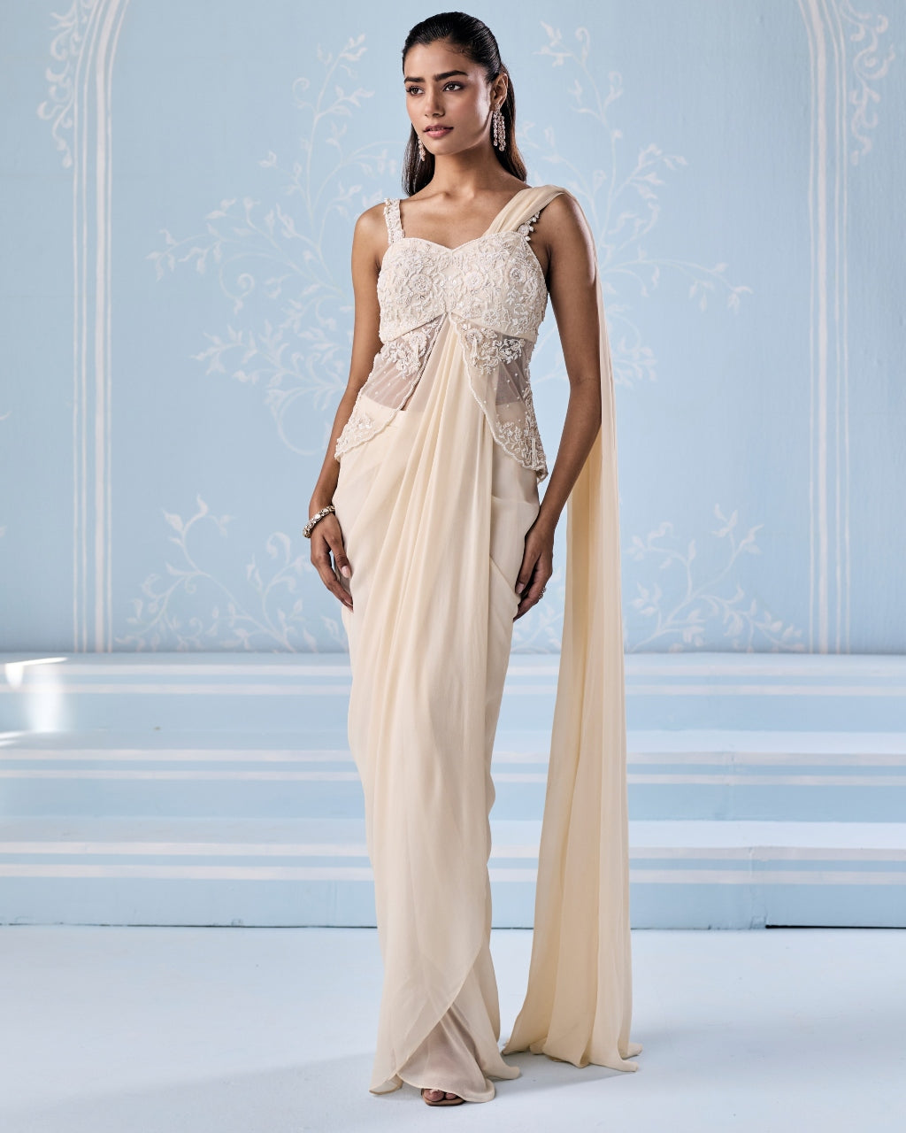 Esme Sari Set By KYNAH, Luxury Indian Fashion & Bridal Wear