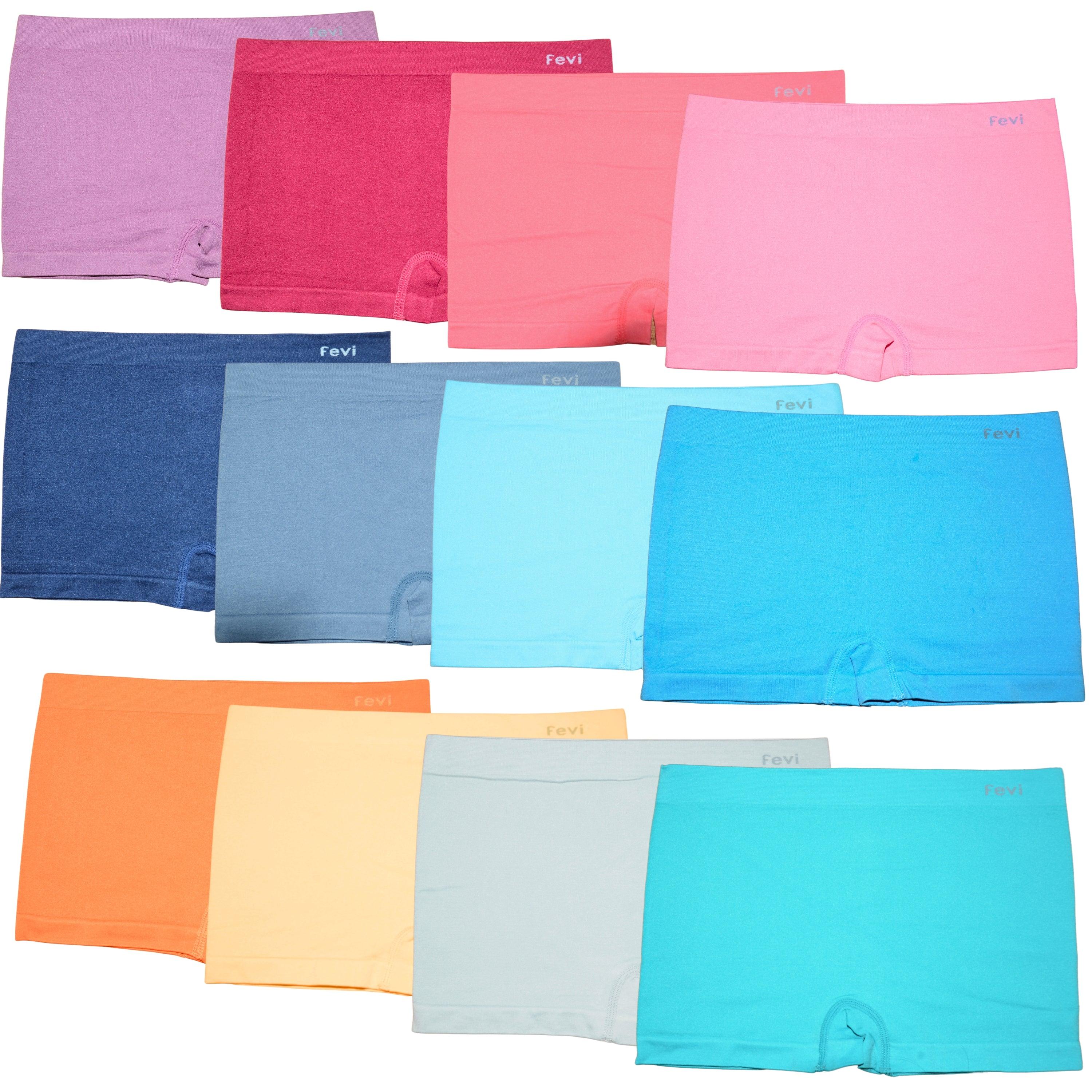 FEVI | Pack de 12 Culottes de 12 colores diferentes | Talla Única
