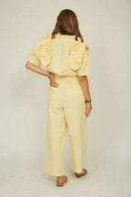 Pantalón Lino Amarillo Cybele
