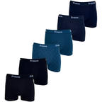 FEVI | Pack 6 Boxers Hombre Algodón | Colores: Negro, Marino y Verde | Ideales para Uso Diario