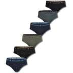 Don Algodon | Pack de 6 Slips Para Hombres Lisos y Estampados | Suaves y Transpirables | 93% Algodon | Para Uso Diario | 5 Tallas Disponibles | Maximo Confort