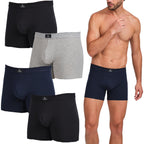 Don Algodon Premium | Pack de 4 Boxers Para Hombre | Cintura de Canalé | Refuerzo con doble tela | Calidad Premium