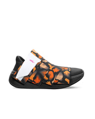 Women's Italia Modular Elastic Strap Sneaker Orange Nylon Upper Rubber