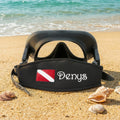 Bandera de buceo bordada personalizada Correa para máscara de buceo Funda con nombre Accesorio de buceo Regalo de uso diario para submarinistas