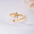 Anillo Personalizado Ajustable Avión con Piedra de Cumpleaños Joyería Delicada Regalo de Cumpleaños y Navidad para Mujeres Pilotos Entusiastas de la Aviación