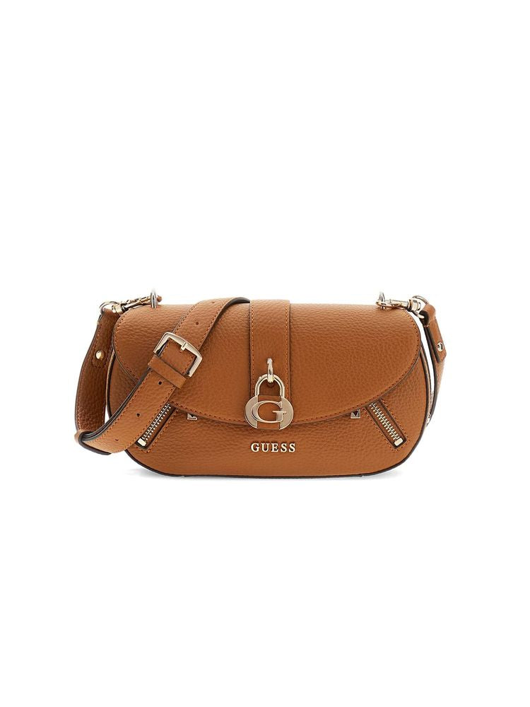 Guess Jessa Crossbody Bag — Caramel