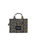 Bolso tote Marc Jacobs de lona de algodón con logo estampado — Negro