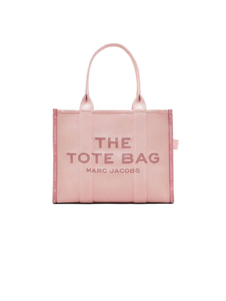 Marc Jacobs Woven Jacquard Logo Tote Bag — Pink