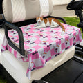 Funda transpirable con nombre para asiento de carrito de golf Accesorios para carrito de golf Regalo de cumpleaños para golfistas amantes de las mascotas