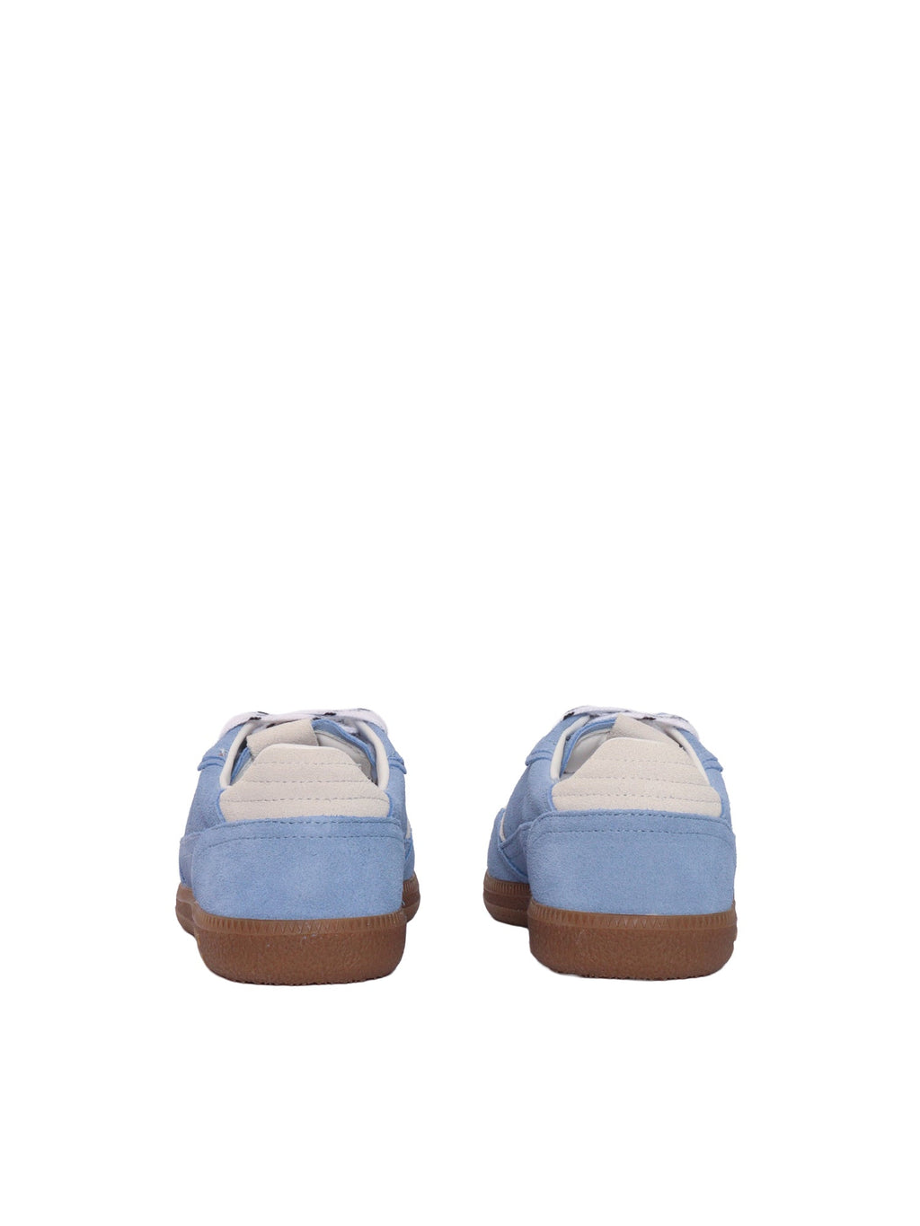 Tb.490 Rife Cornflower Blue Cream Leather Sneakers Altezza Tacco 2 Cm - 36