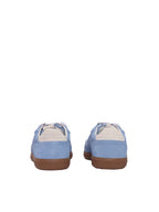 Tb.490 Rife Cornflower Blue Cream Leather Sneakers Altezza Tacco 2 Cm - 36
