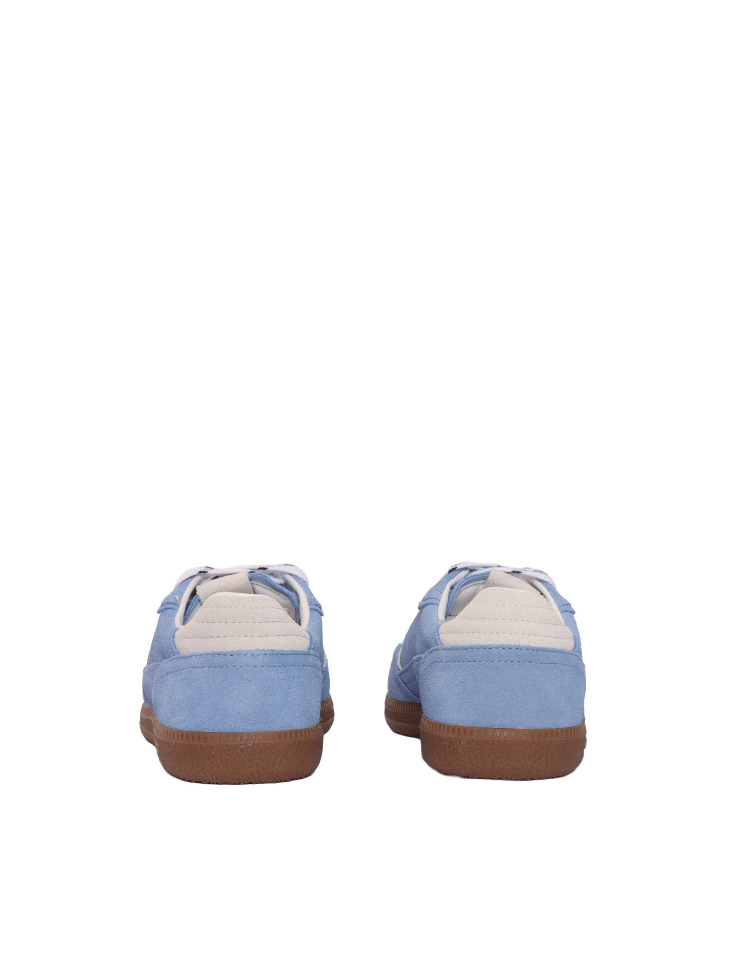 Tb.490 Rife Cornflower Blue Cream Leather Sneakers Altezza Tacco 2 Cm - 36