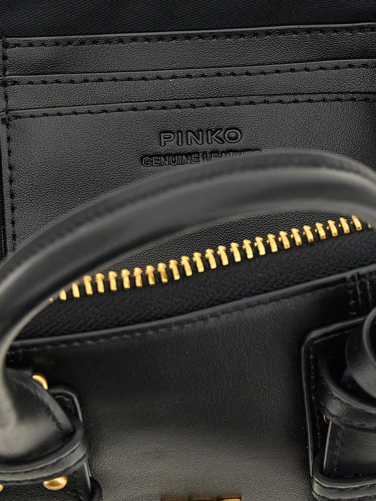 Pinko Escape Baguette Shoulder Bag — Black