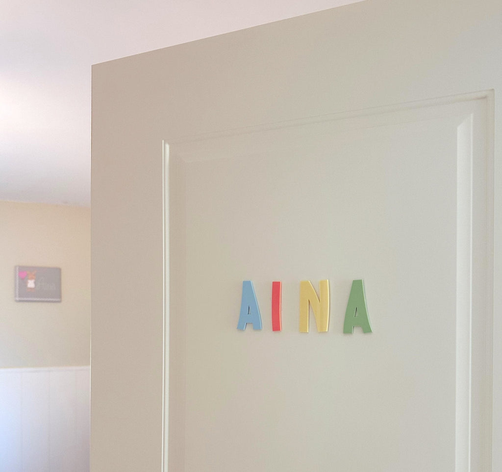 Letras de pared metacrilato · Nombre o frase personalizada