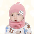 Nombre personalizado suave bebé bufanda sombrero conjunto accesorio invierno esencial regalo de cumpleaños para los recién nacidos