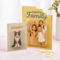 Personalizado 3D Efecto Foto Personaje ABS Construcción Ladrillo Rompecabezas con Título Decoración de la habitación Aniversario Cumpleaños Regalo para Amigos de la Familia
