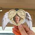 Ángel de la Guarda Personalizado Foto Visera Clip con Texto Coche Accesorio Significativo Simpatía Regalo por la pérdida de un ser querido