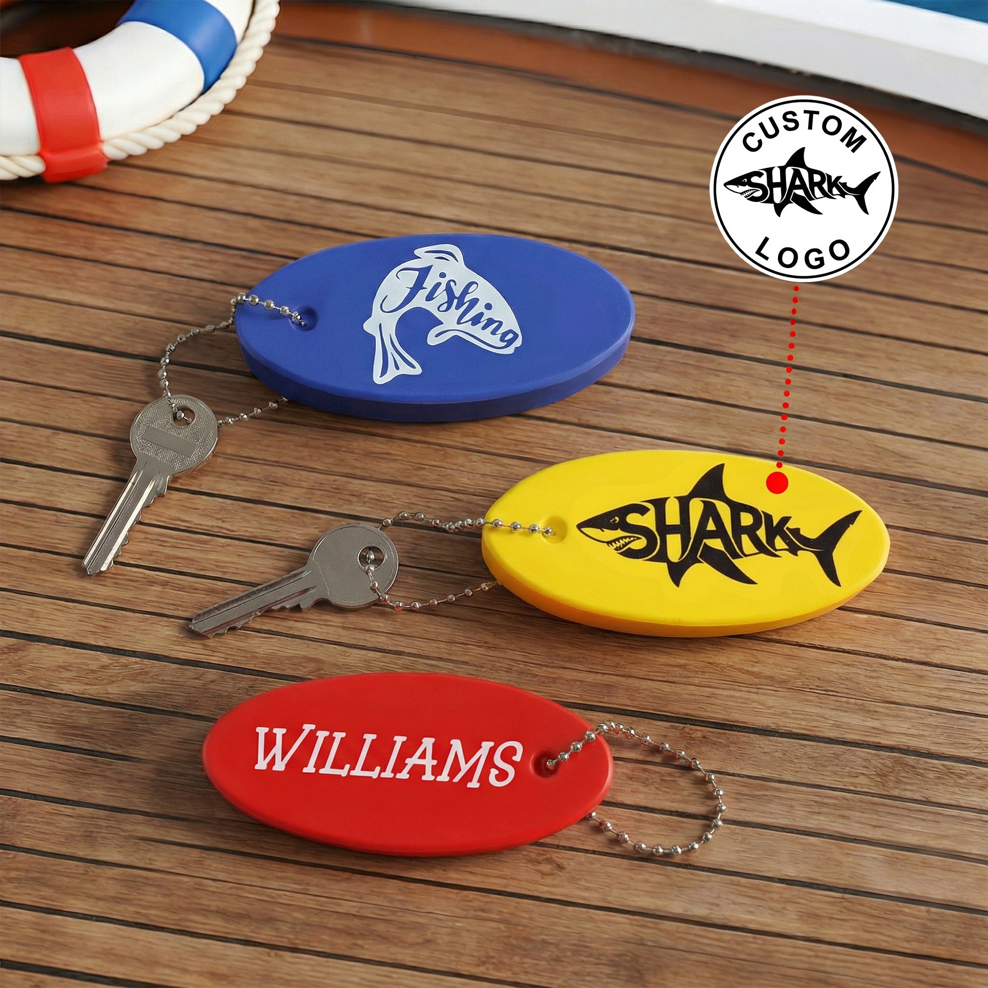 Llavero Flotante Personalizado Logotipo Multicolor Ligero con Nombre y Texto Uso Diario Regalo del Día del Padre para Papá Amante de la Pesca Capitán