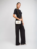 Bolso Cruzado Pinko Love One Pocket — Blanco