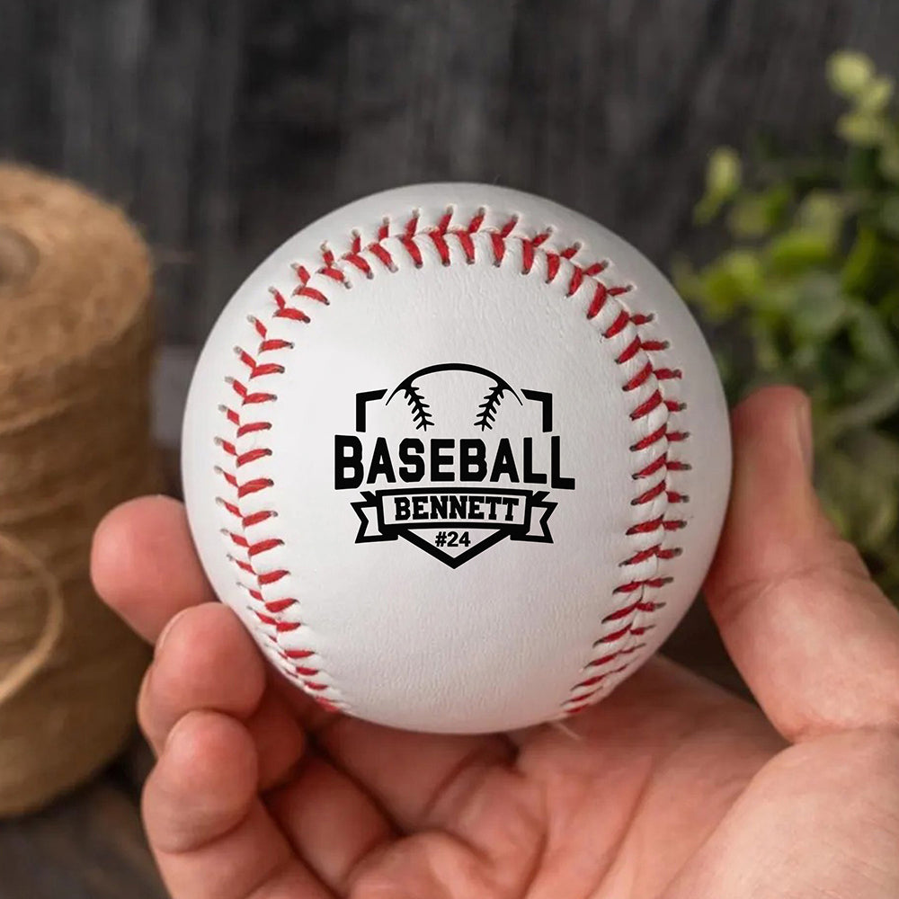 Bates de béisbol personalizados Guantes de béisbol de diseño con nombre y número Cumpleaños Día del Padre Regalo de equipo para papá Jugador de béisbol