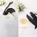 Sello de estampación floral personalizado para libros Bolsa de almacenamiento con nombre y texto grabados Regalo de cumpleaños para los amantes de los libros