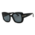 Tom Ford FT1220 Square Acetate Sunglasses — Black