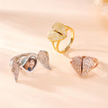Anillo personalizado con forma de corazón delicado foto y texto grabado regalo de aniversario Navidad y cumpleaños para mamá esposa y mujeres