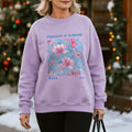 Personalizado Multicolor Blooming Flores Diseño Suave Camiseta Sudadera con Nombre y Texto Cumpleaños Regreso a la Escuela Regalo de Ducha Nupcial para Mujeres
