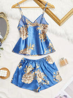 PIJAMA SATÉN 2 PIEZAS – AZUL-VOYAGE EASE