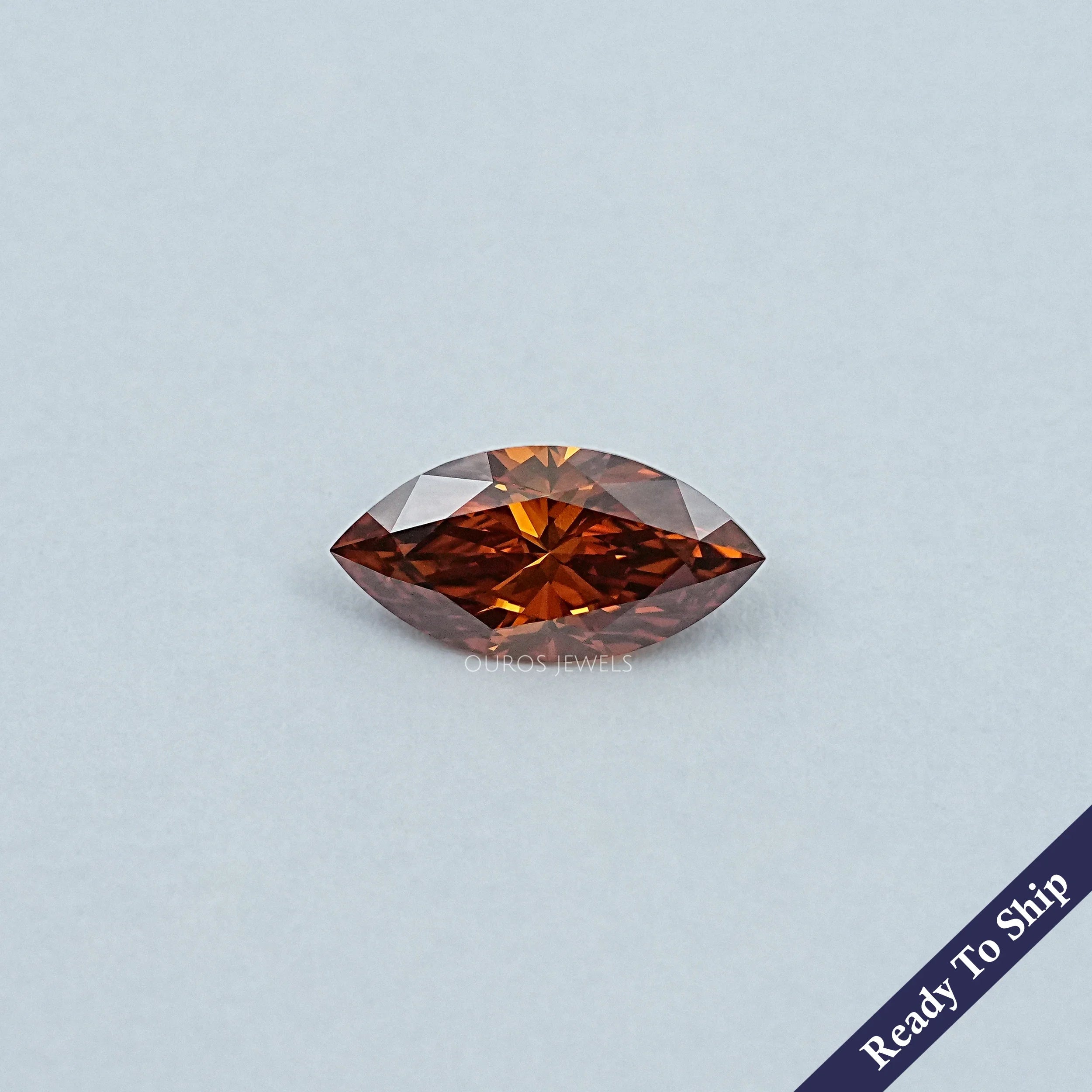 2.80 CT Marquise Cut Champagne Diamond