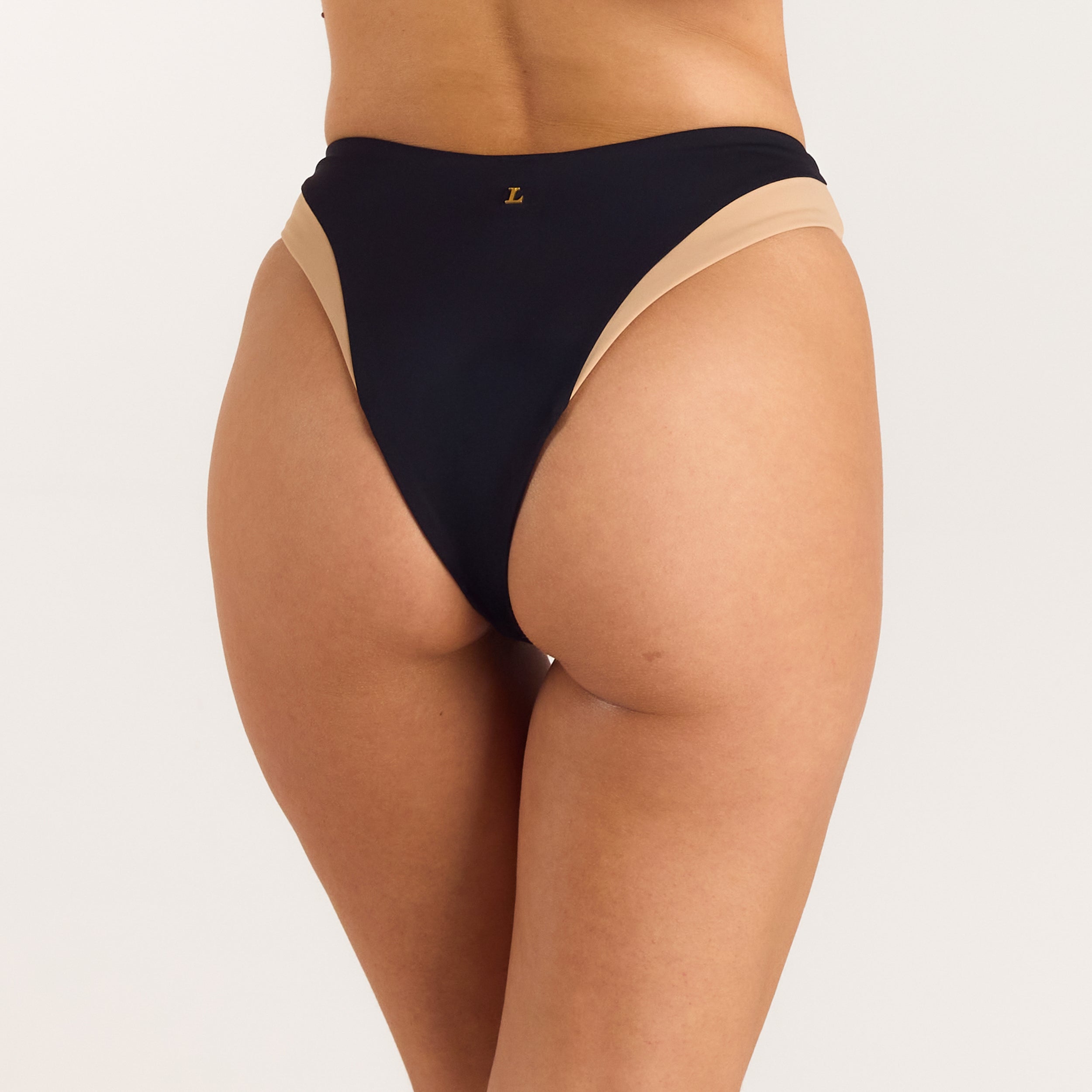 Lounge Underwear Monaco High-Leg Brazilian Bikini Briefs - Black