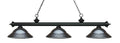 Z-Lite Riviera Matte Black with Gun Metal Stepped Shade