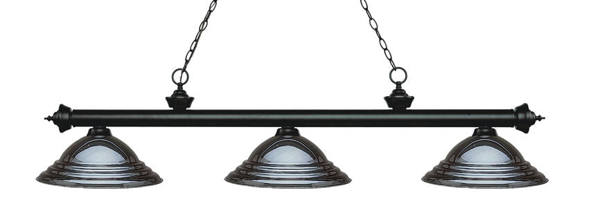 Z-Lite Riviera Matte Black with Gun Metal Stepped Shade