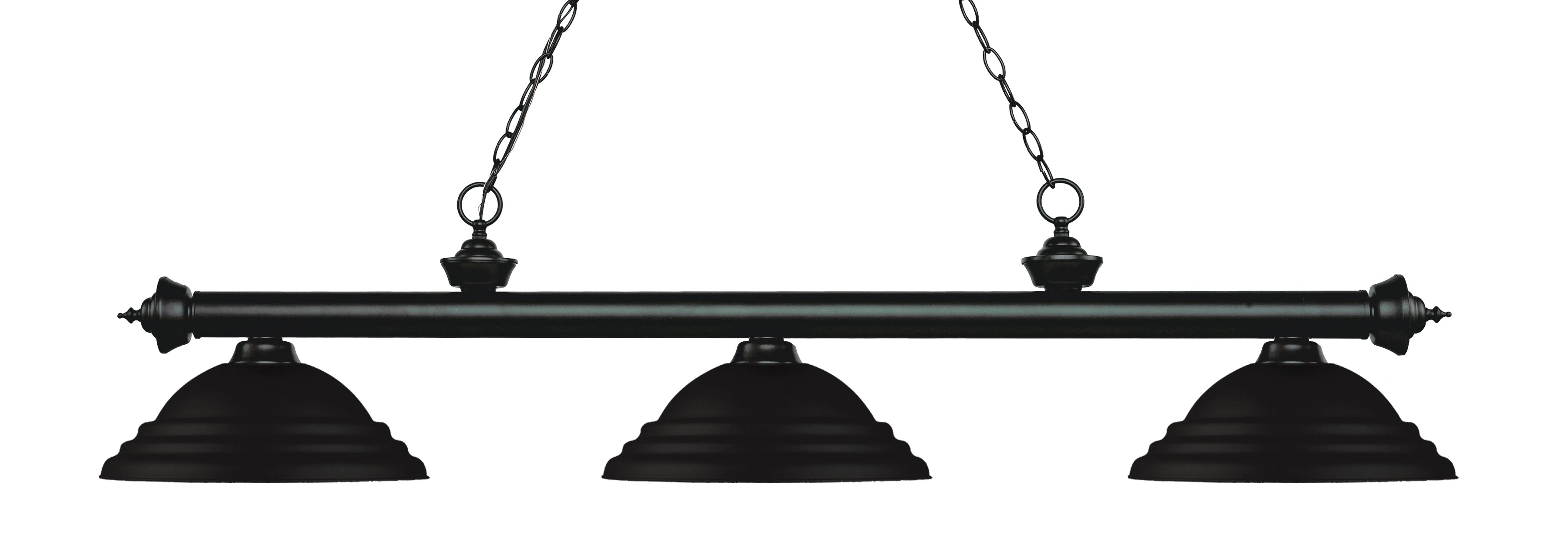 Z-Lite Riviera Matte Black with Stepped Shade