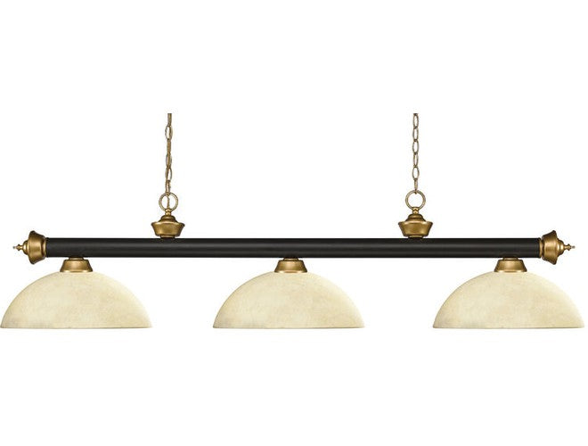 Z-Lite Riviera Domed Golden Mottle with Gold Accents