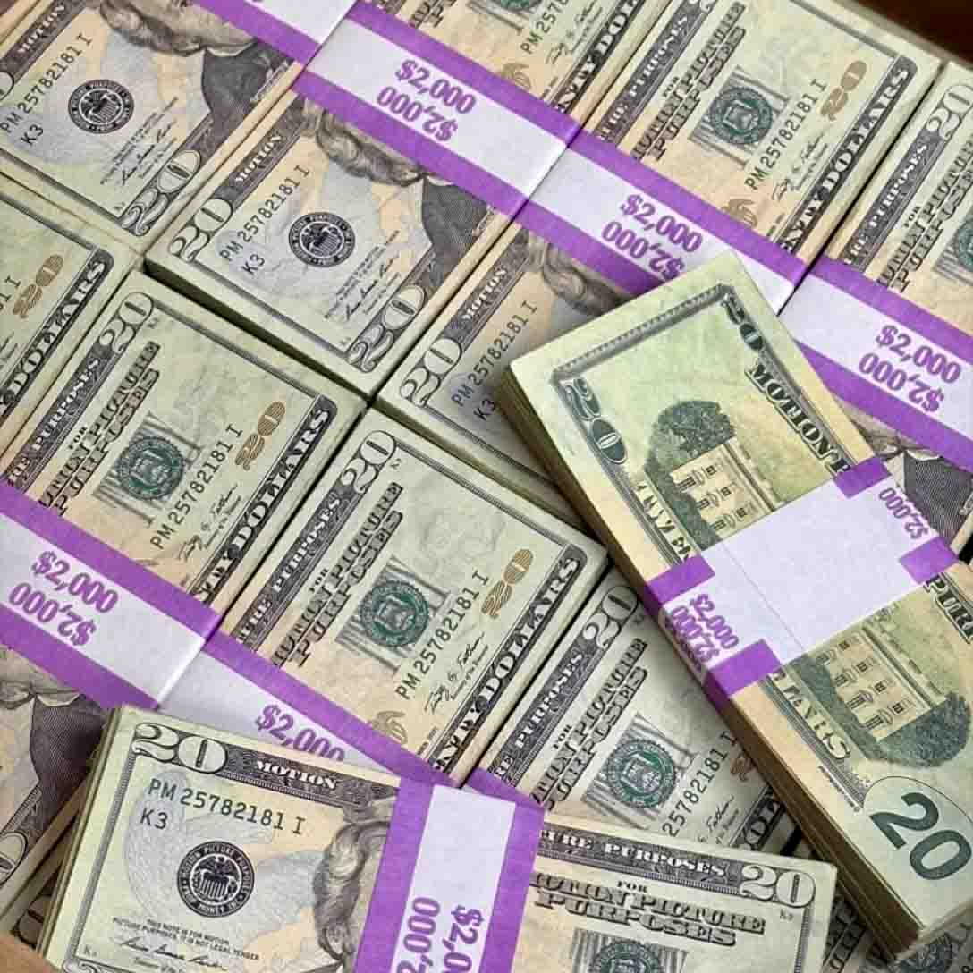 $2,000 RealAged® Full Print New Series Stack By Prop Money Inc.