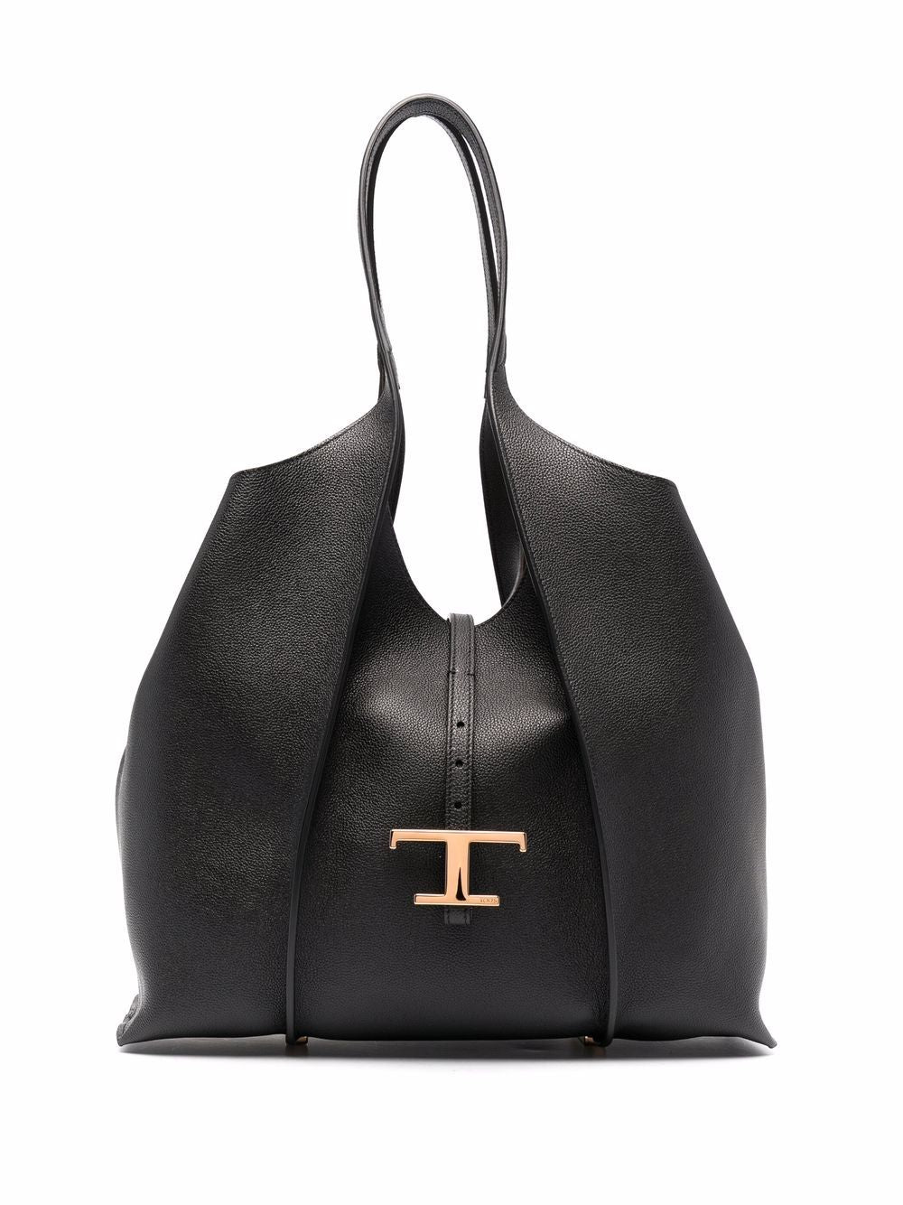 Tod'S T Timeless Shoulder Bag — Black