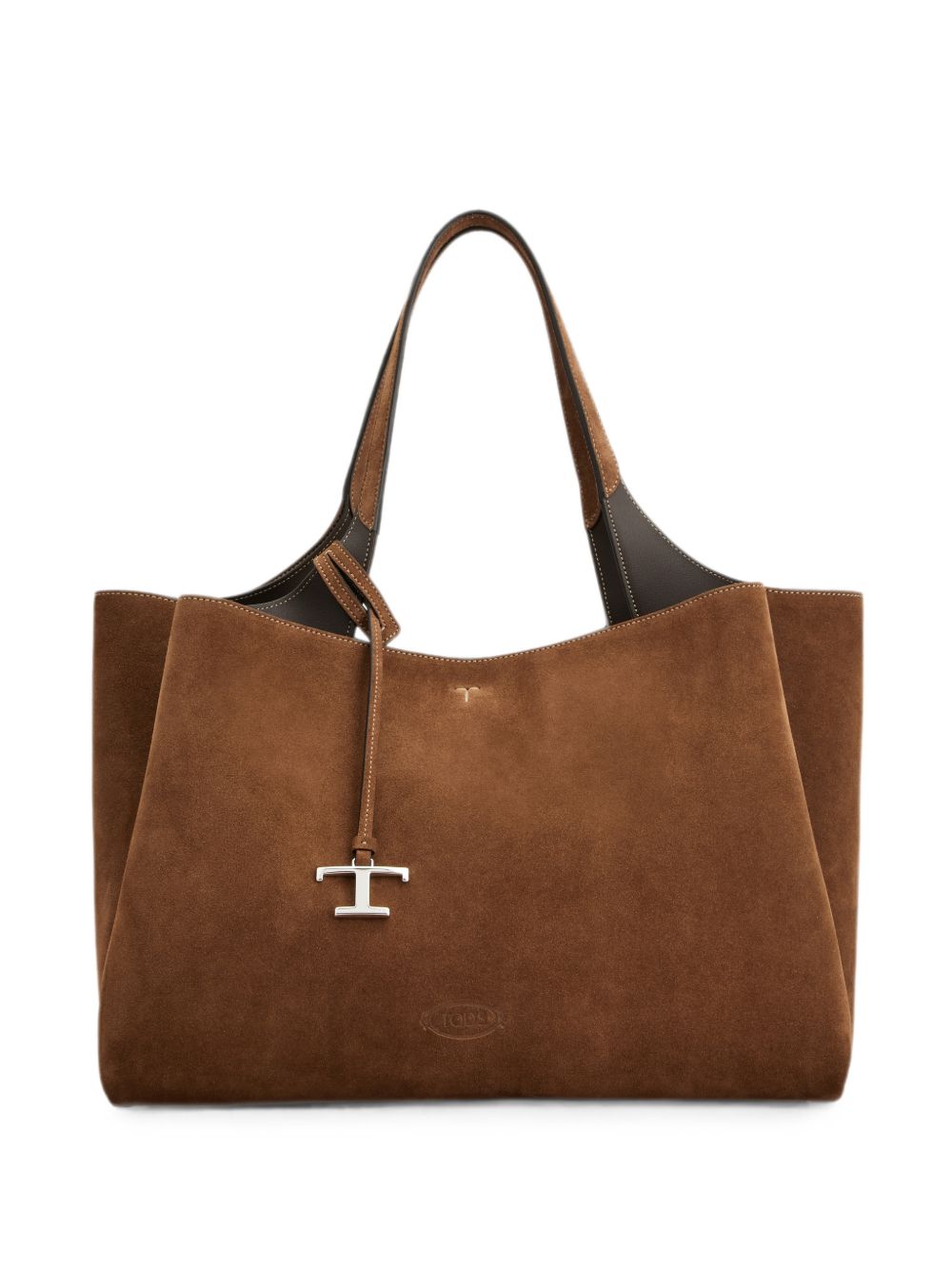 Tod'S T Timeless Tote Bag — Brown