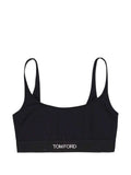 Tom Ford Logo-Waistband Bralette — Black