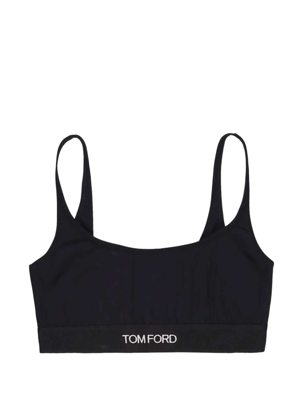 Tom Ford Logo-Waistband Bralette — Black