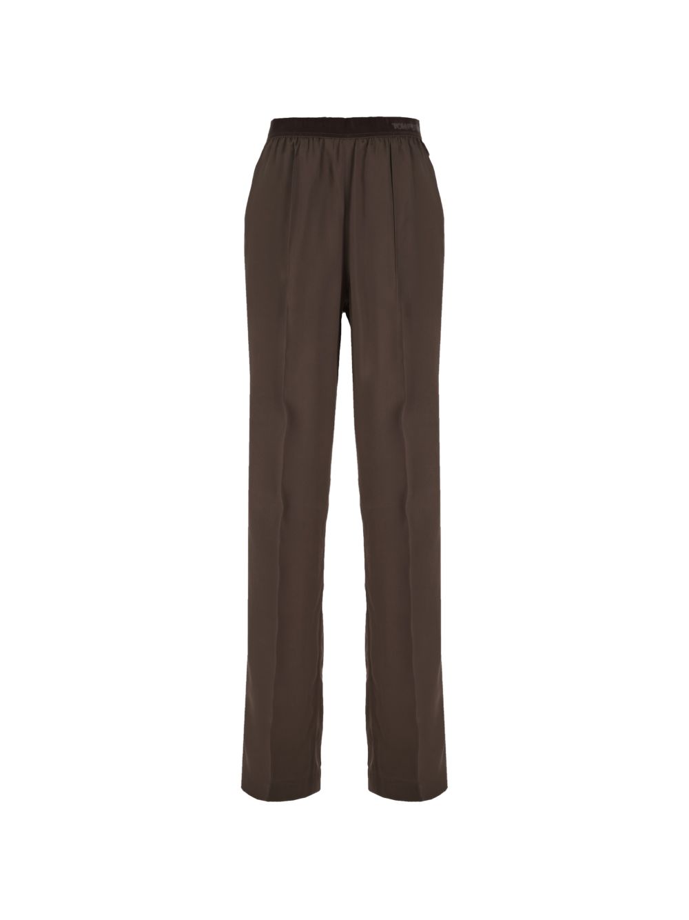 Tom Ford Satin Silk Pajama Trousers — Brown