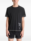 Y-3 Logo-Print Cotton T-Shirt — Black