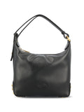 Tod'S Studded Leather Shoulder Bag — Black