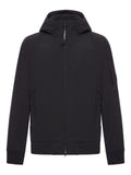 Chaqueta con capucha de nailon C.P. Company — Negro