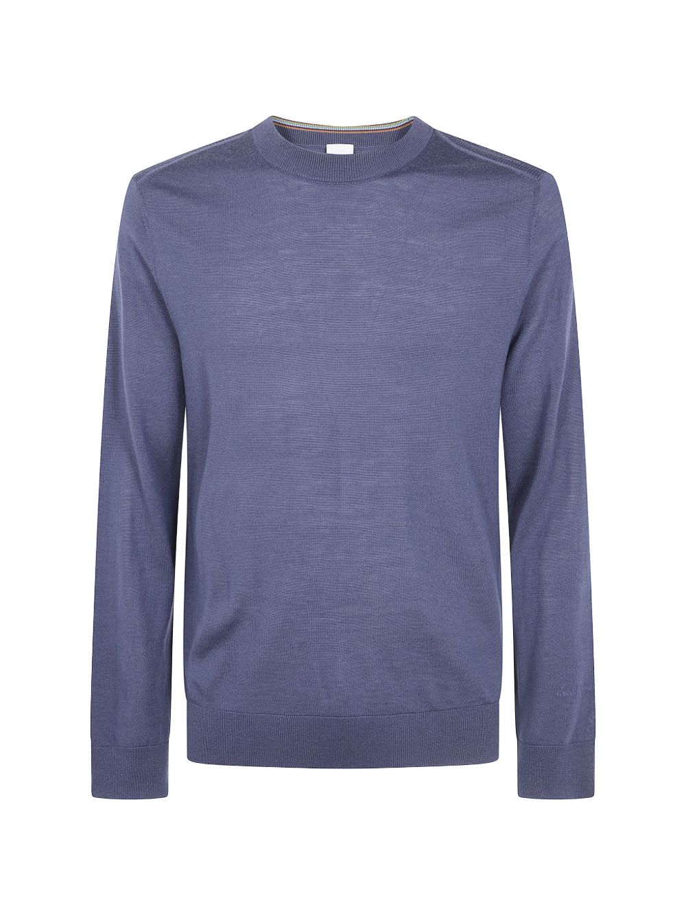 Paul Smith Crew Neck Wool Sweater — Greyish Blue