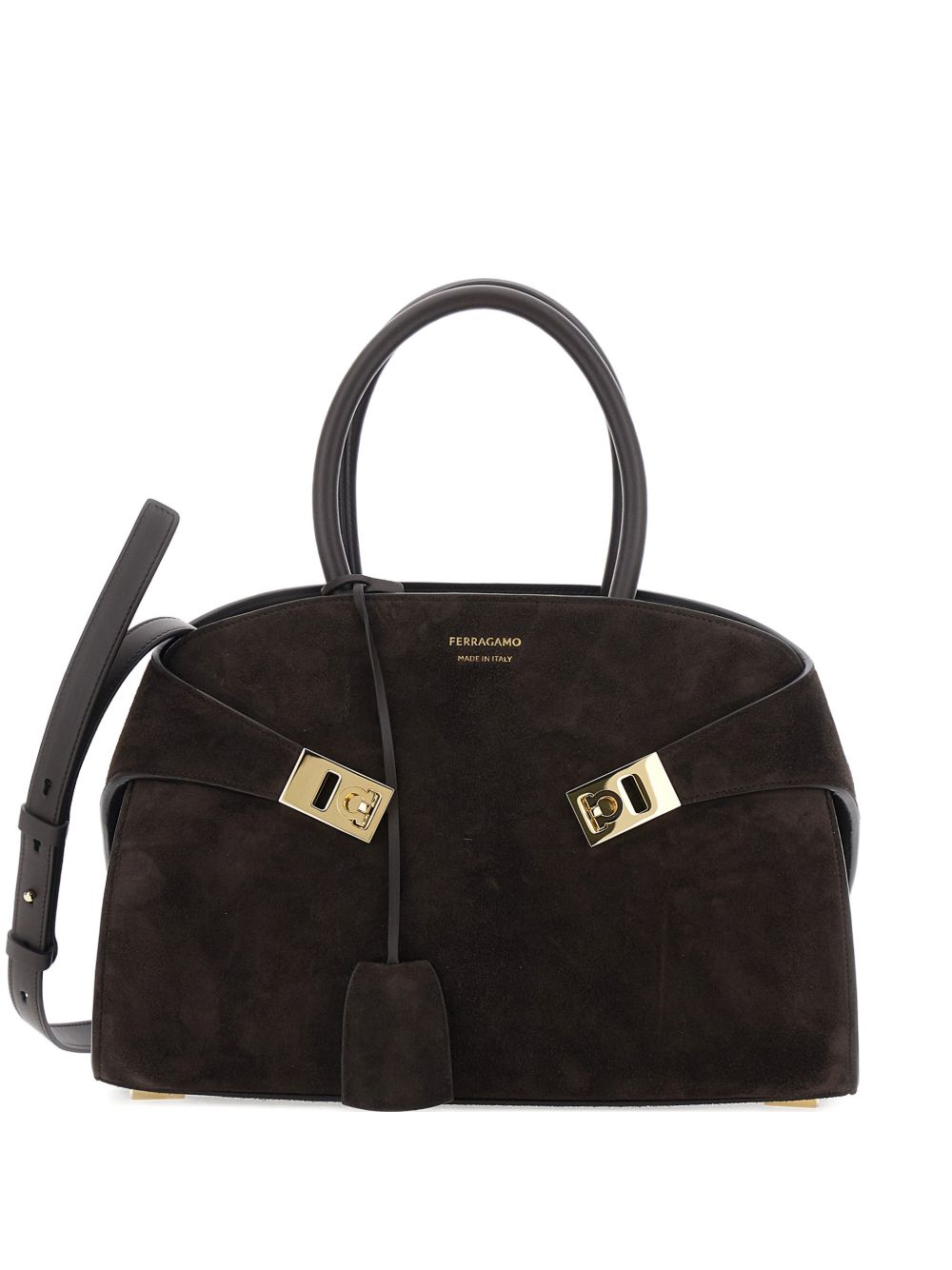 Ferragamo Hug Handbag — Brown